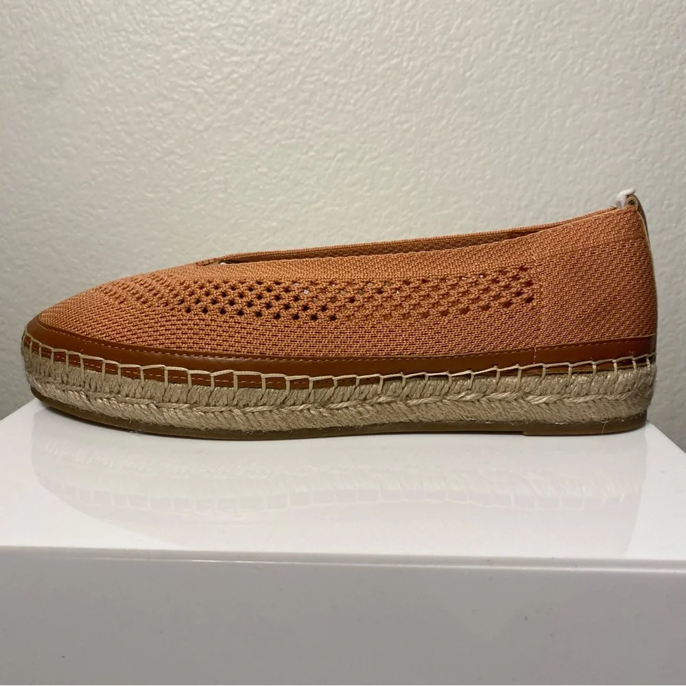 NWB Lucky Brand Women's Orena Knit Corange Espadrille Platform Flats Size 7
